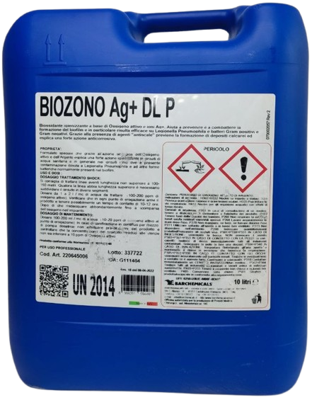 Біоксидант без хлору Legionella 10л (Італія), Biozono Ag+ DL